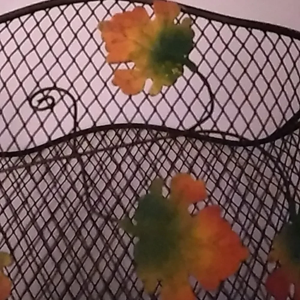 Metal Leaf Basket